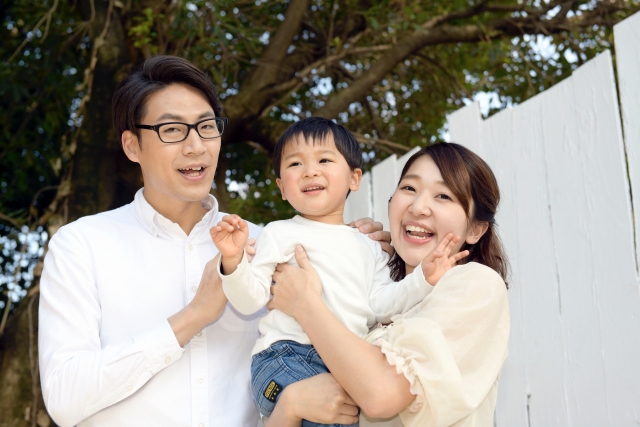 ダイニングの親子